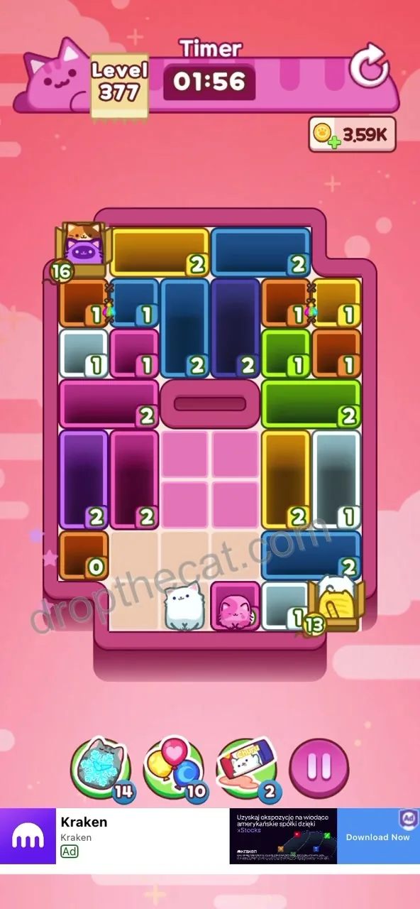Drop The Cat Level 377 step 1