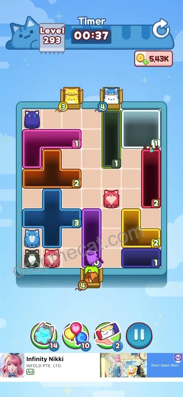 Drop The Cat Level 293 step 3