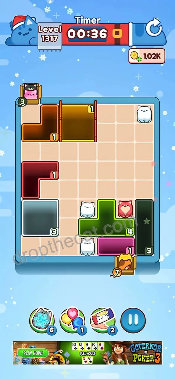 Drop The Cat Level 1317 step 3
