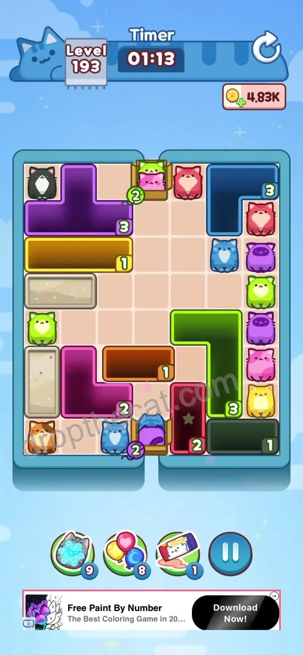 Drop The Cat Level 193 step 3