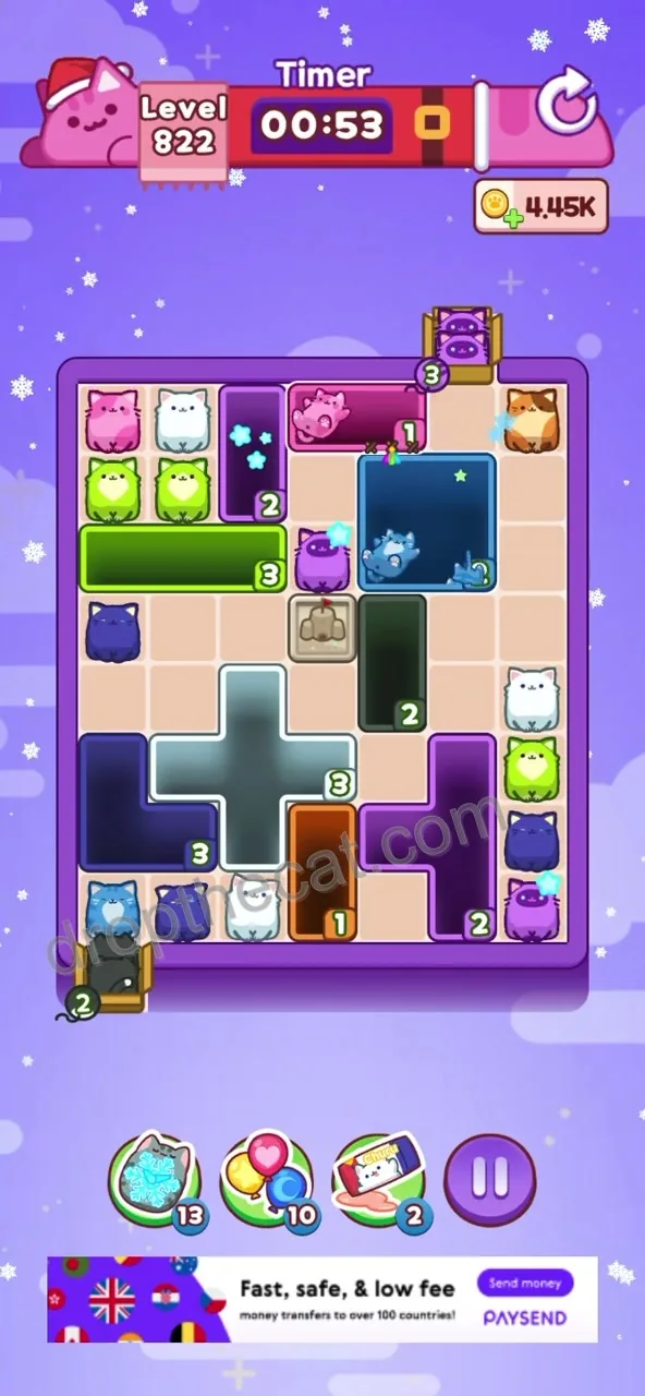 Drop The Cat Level 822 step 1