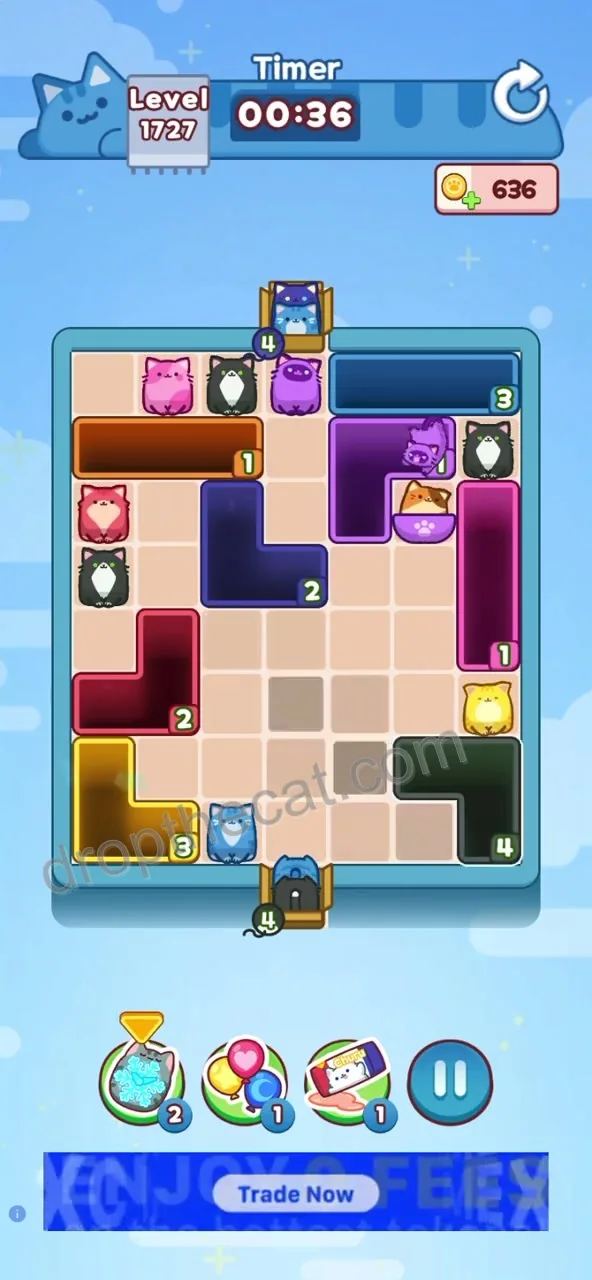 Drop The Cat Level 1727 step 2