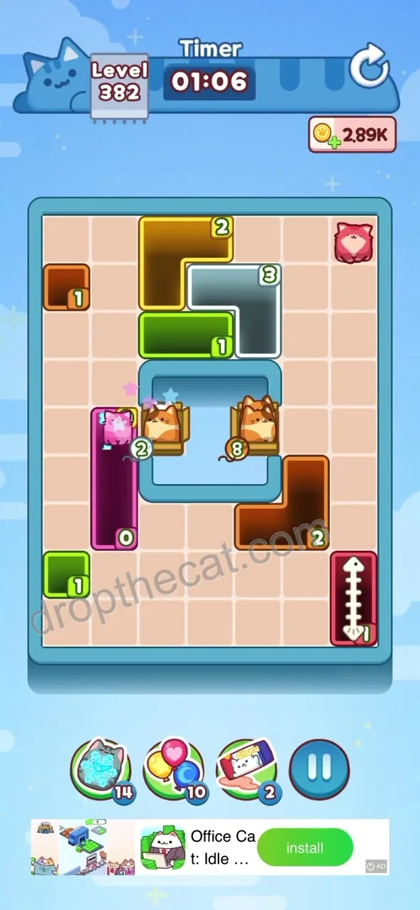 Drop The Cat Level 382 step 3