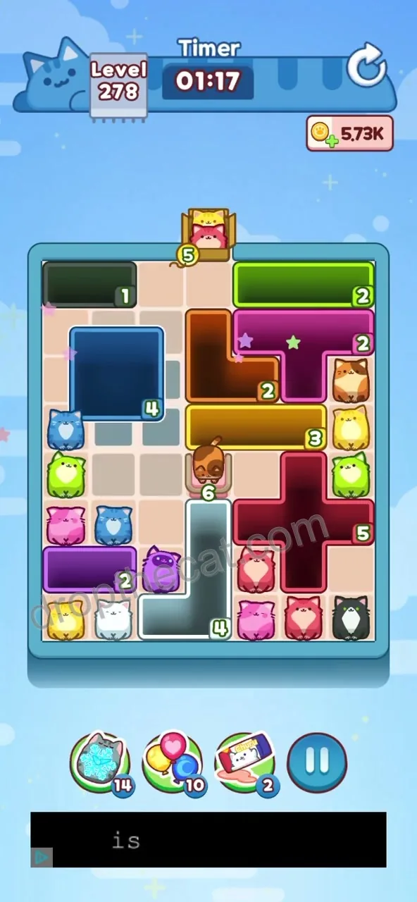 Drop The Cat Level 278 step 1