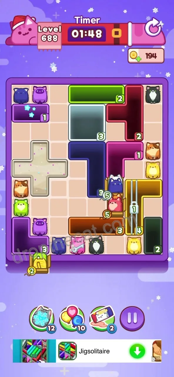 Drop The Cat Level 688 step 1