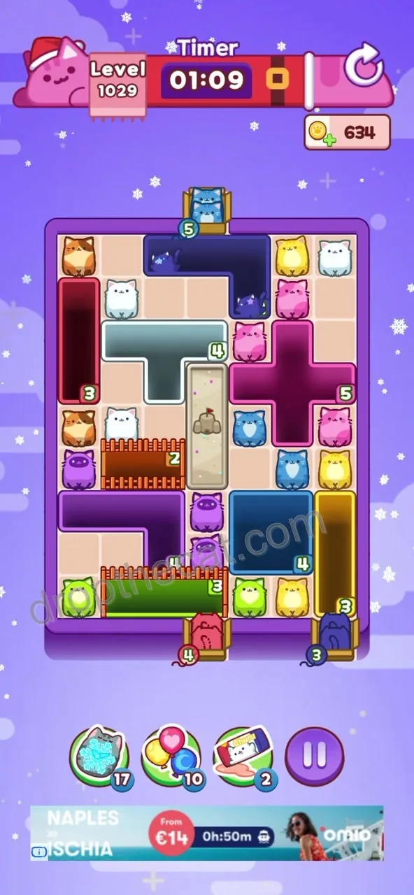 Drop The Cat Level 1029