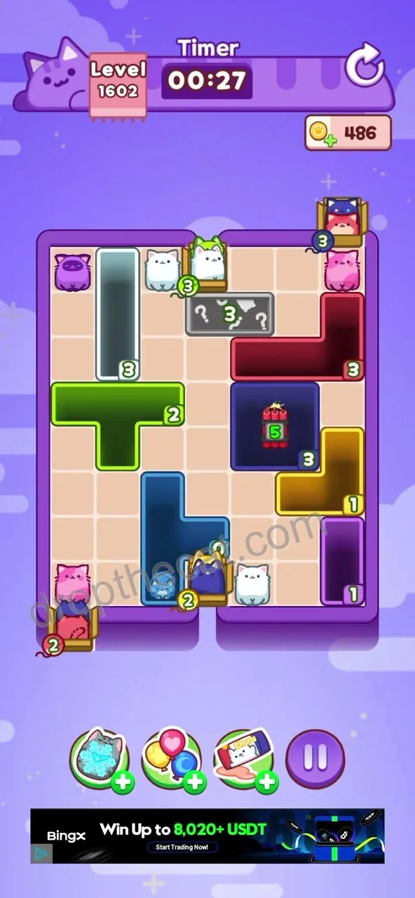 Drop The Cat Level 1602 step 3