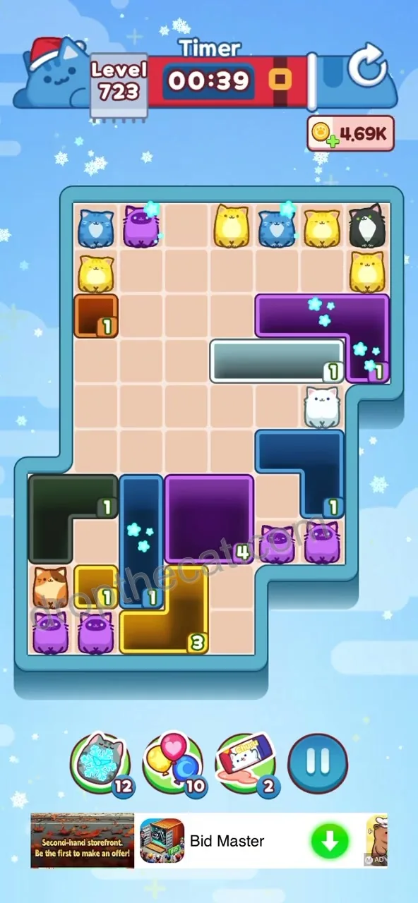 Drop The Cat Level 723 step 2