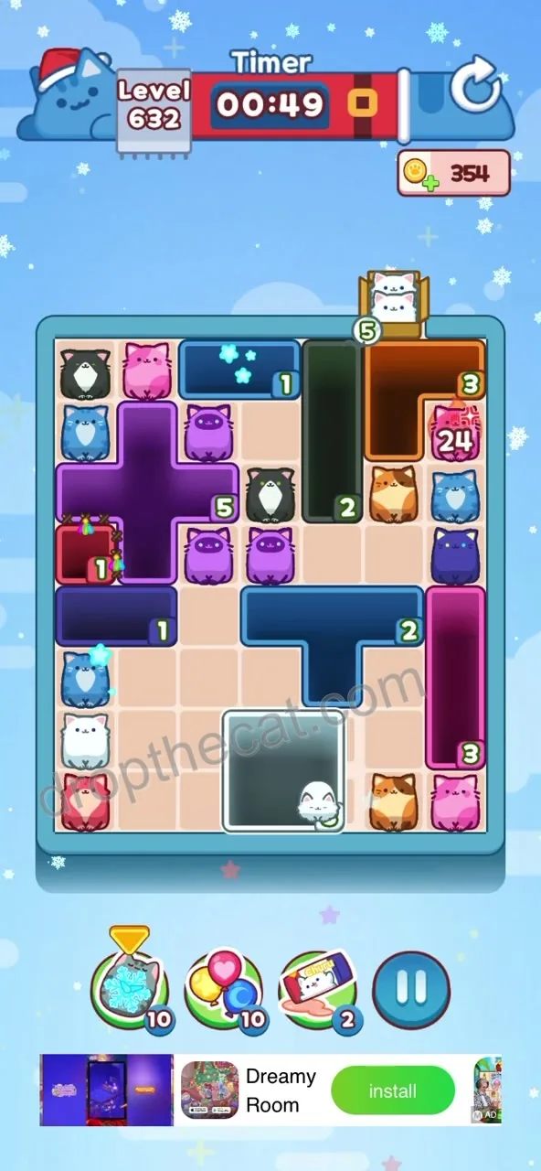 Drop The Cat Level 632 step 1