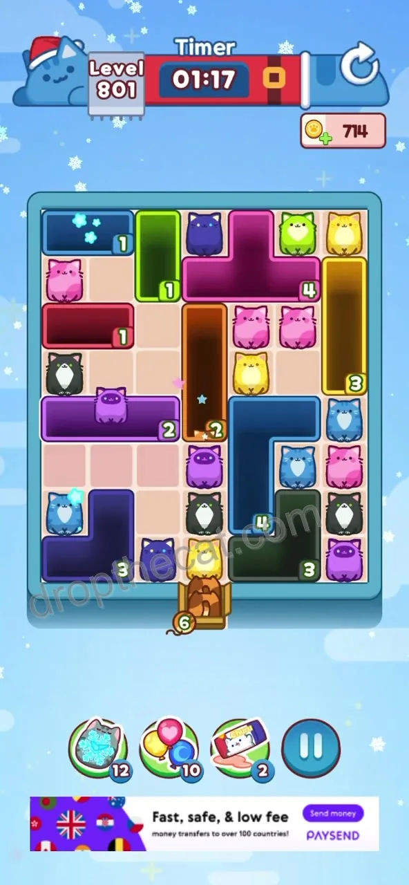 Drop The Cat Level 801 step 1