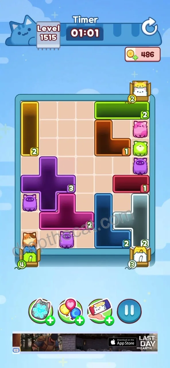 Drop The Cat Level 1515 step 3