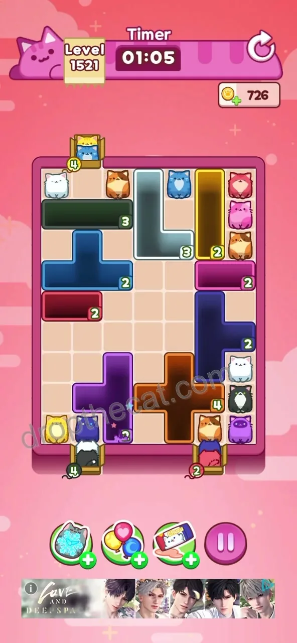 Drop The Cat Level 1521 step 2