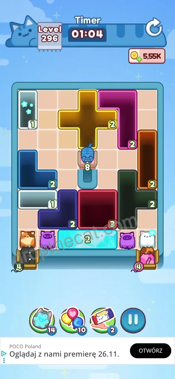 Drop The Cat Level 296 step 2