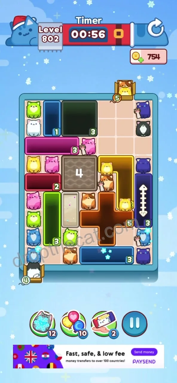 Drop The Cat Level 802 step 1