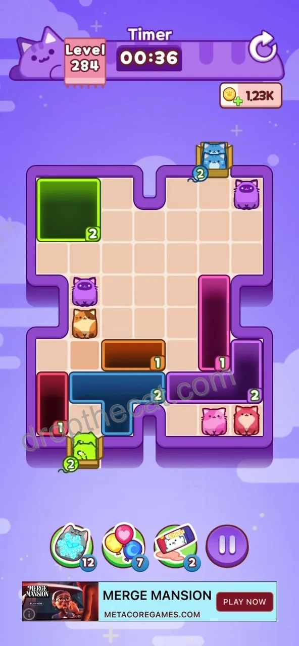 Drop The Cat Level 284 step 3