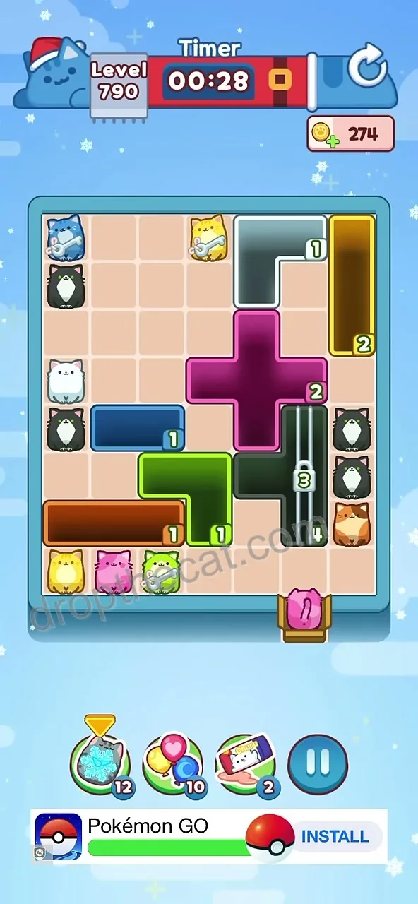 Drop The Cat Level 790 step 2