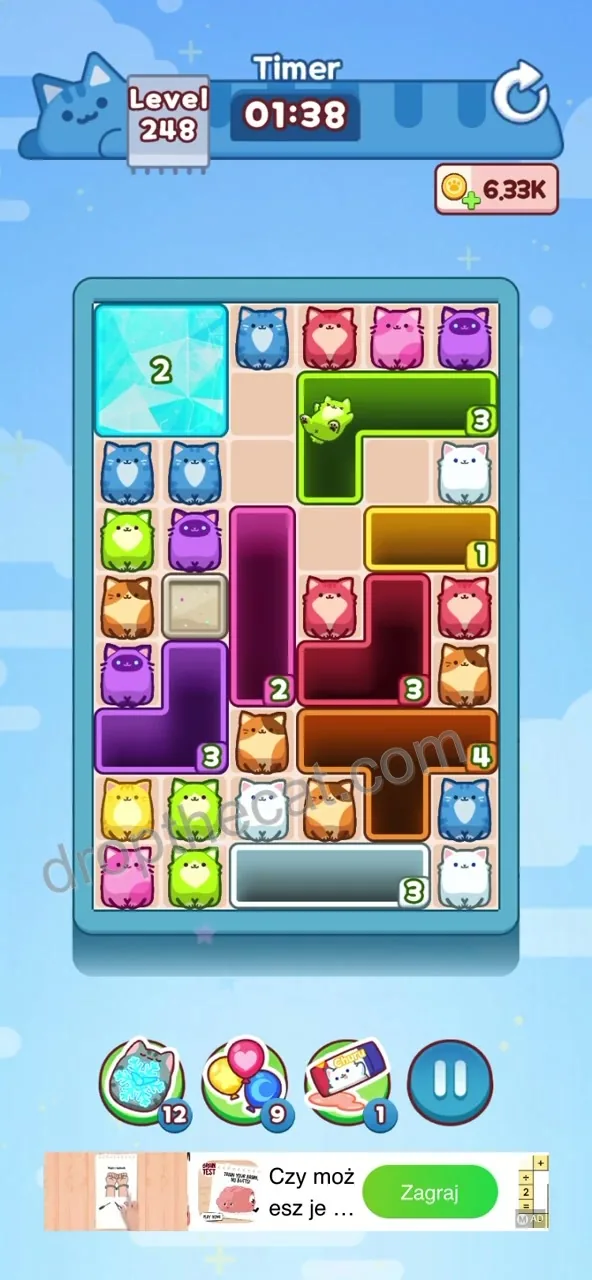 Drop The Cat Level 248 step 1