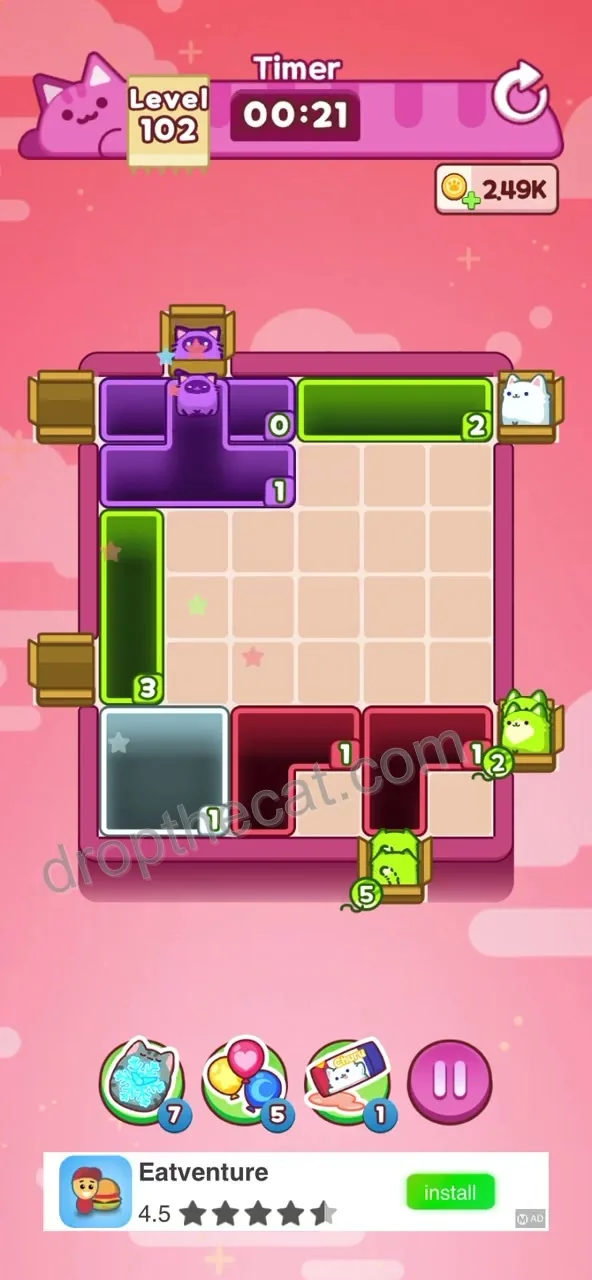 Drop The Cat Level 102 step 4