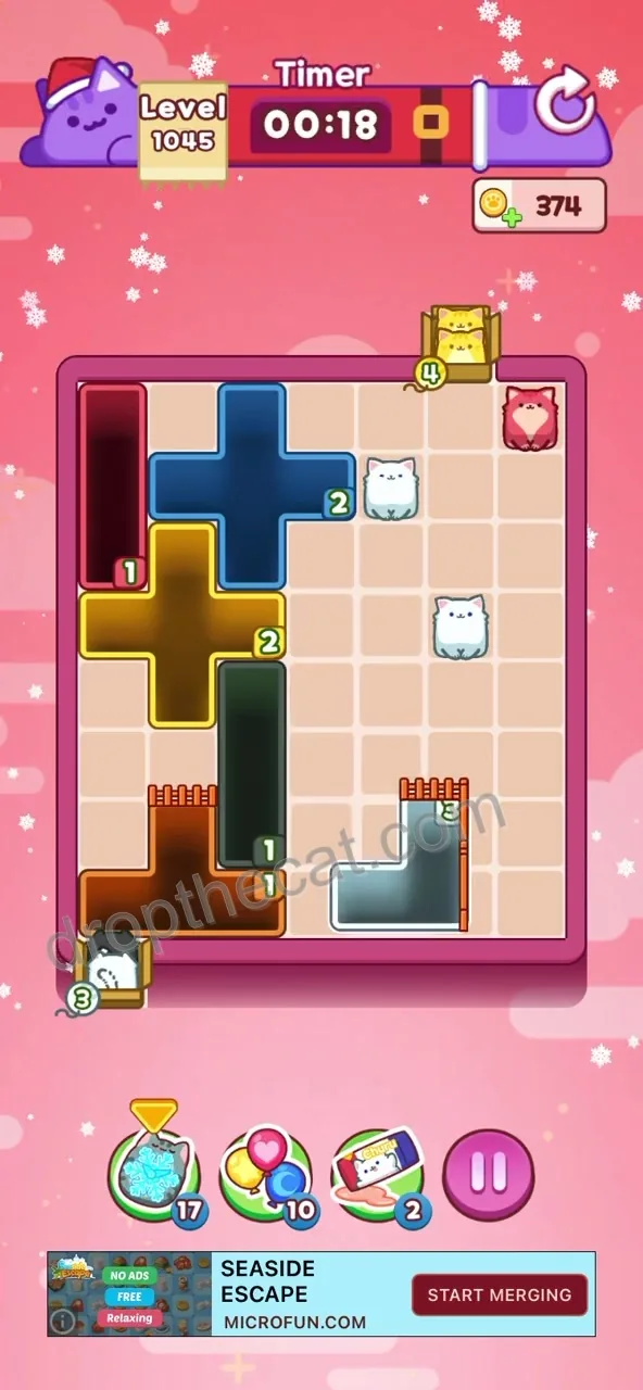 Drop The Cat Level 1045 step 2