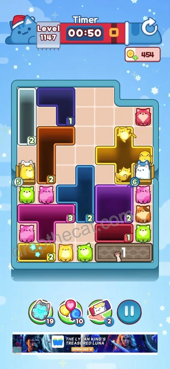 Drop The Cat Level 1147 step 1