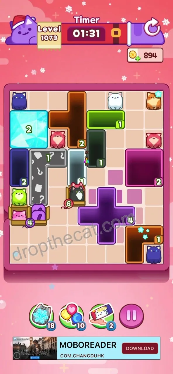 Drop The Cat Level 1073 step 3