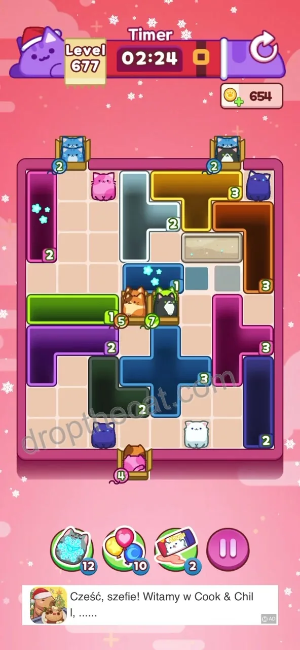Drop The Cat Level 677 step 1
