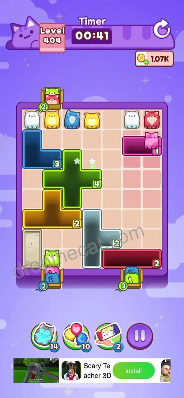 Drop The Cat Level 404 step 2