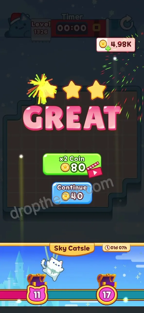 Drop The Cat Level 1326 step 4
