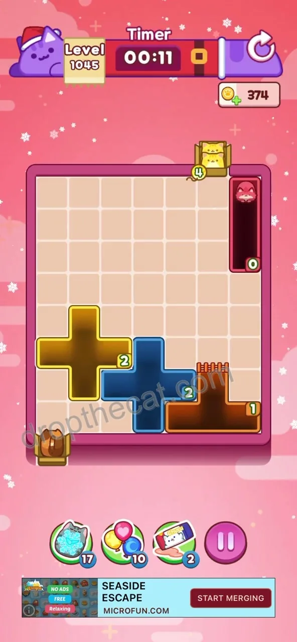 Drop The Cat Level 1045 step 3