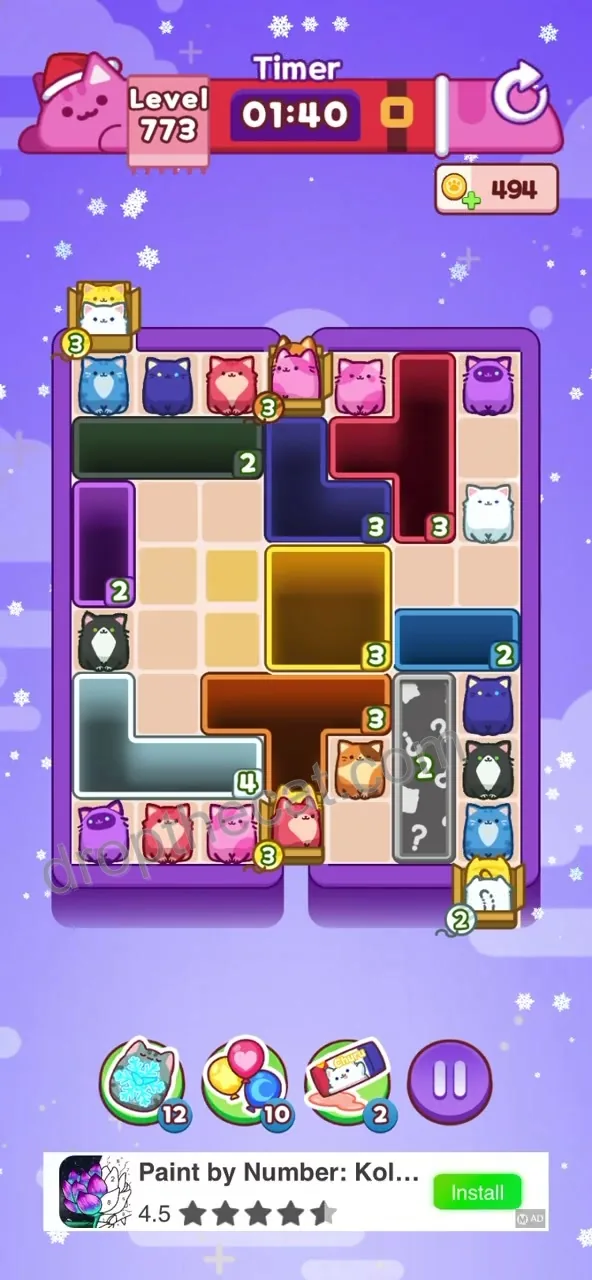 Drop The Cat Level 773 step 1