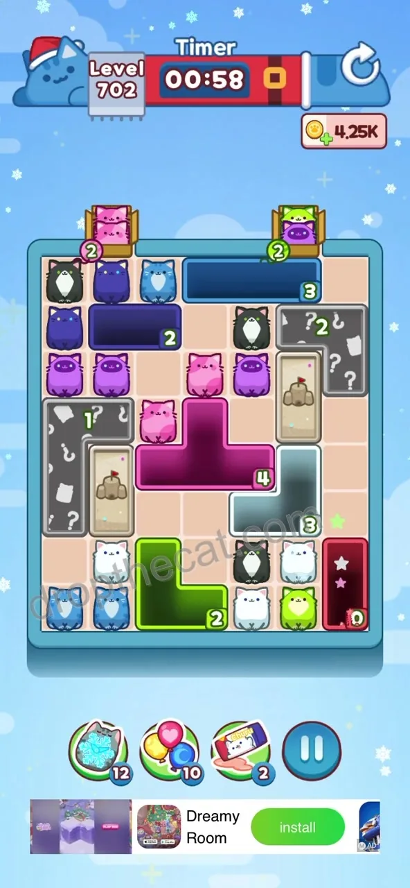Drop The Cat Level 702 step 1