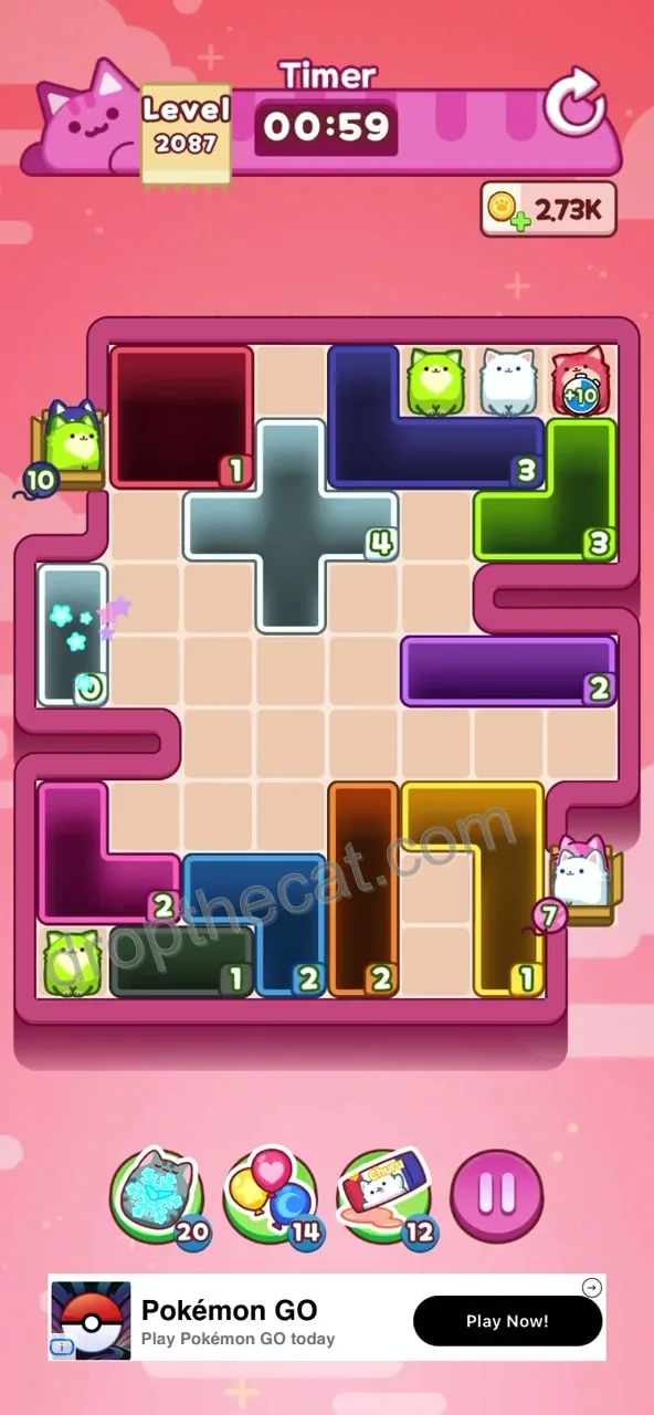 Drop The Cat Level 2087 step 3