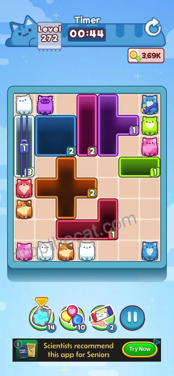Drop The Cat Level 272 step 3
