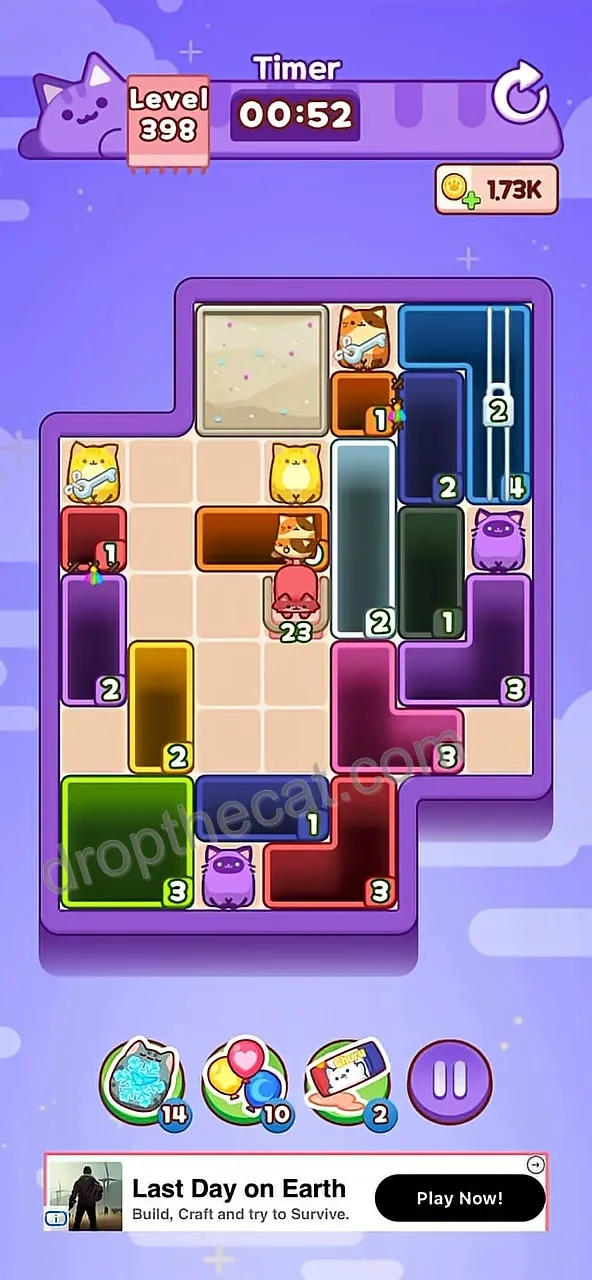 Drop The Cat Level 398 step 2