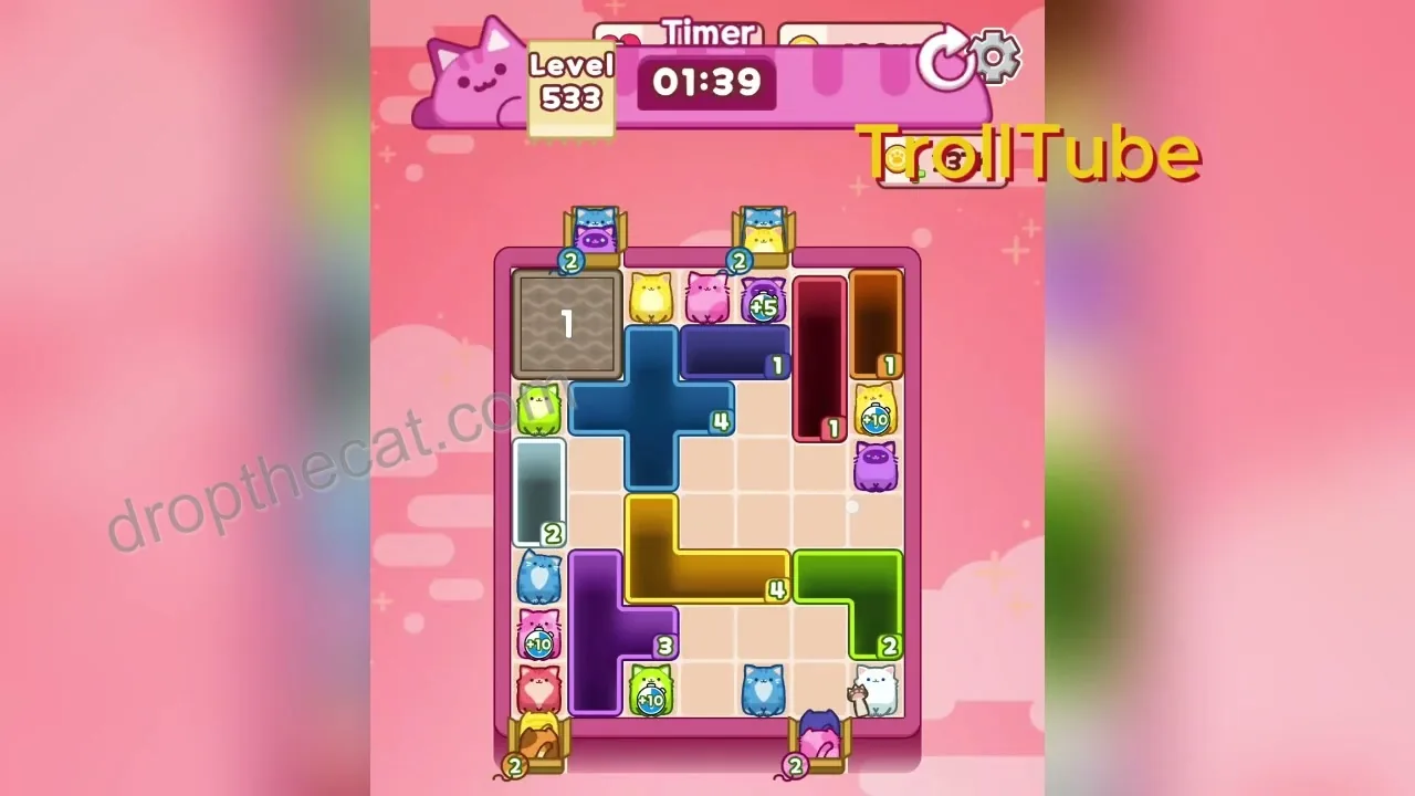Drop The Cat Level 533 step 1