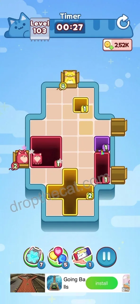 Drop The Cat Level 103 step 4