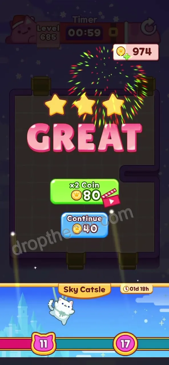 Drop The Cat Level 685 step 3