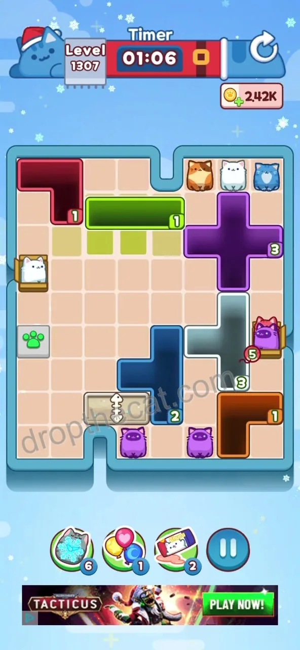 Drop The Cat Level 1307 step 3