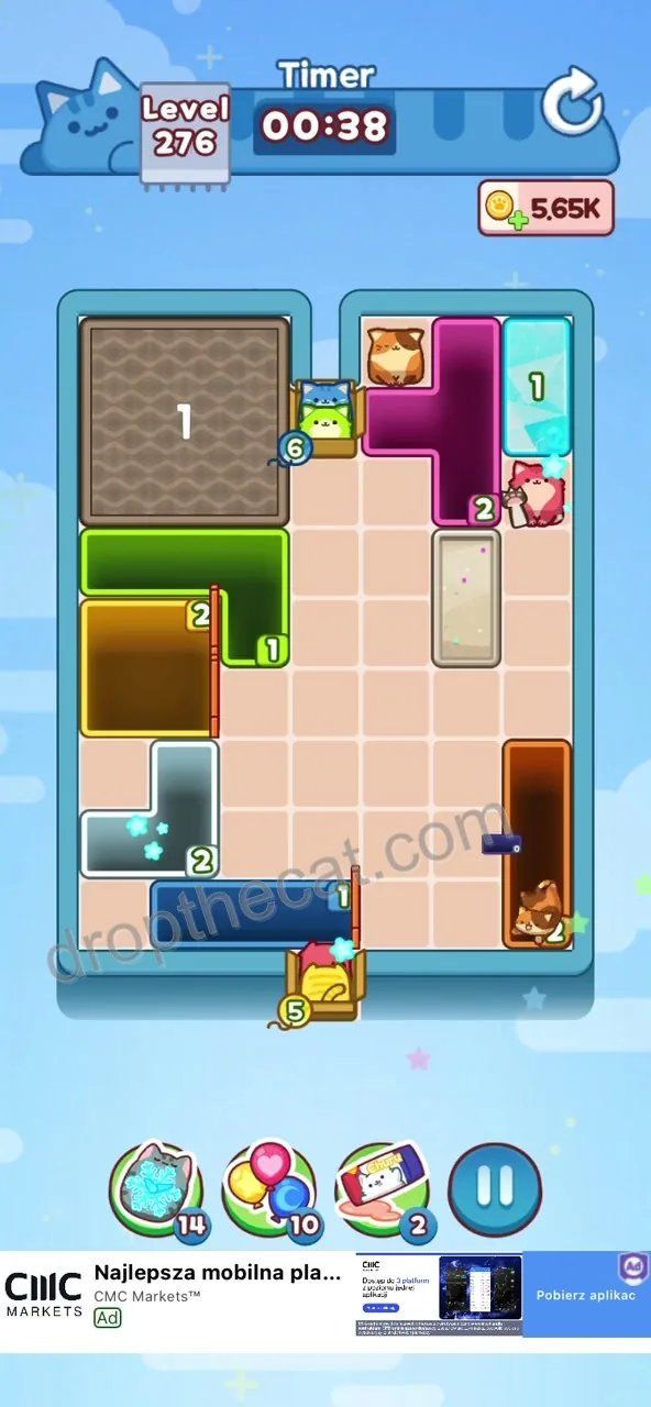 Drop The Cat Level 276 step 3