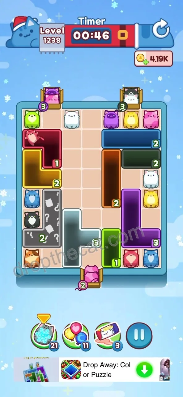Drop The Cat Level 1238 step 1