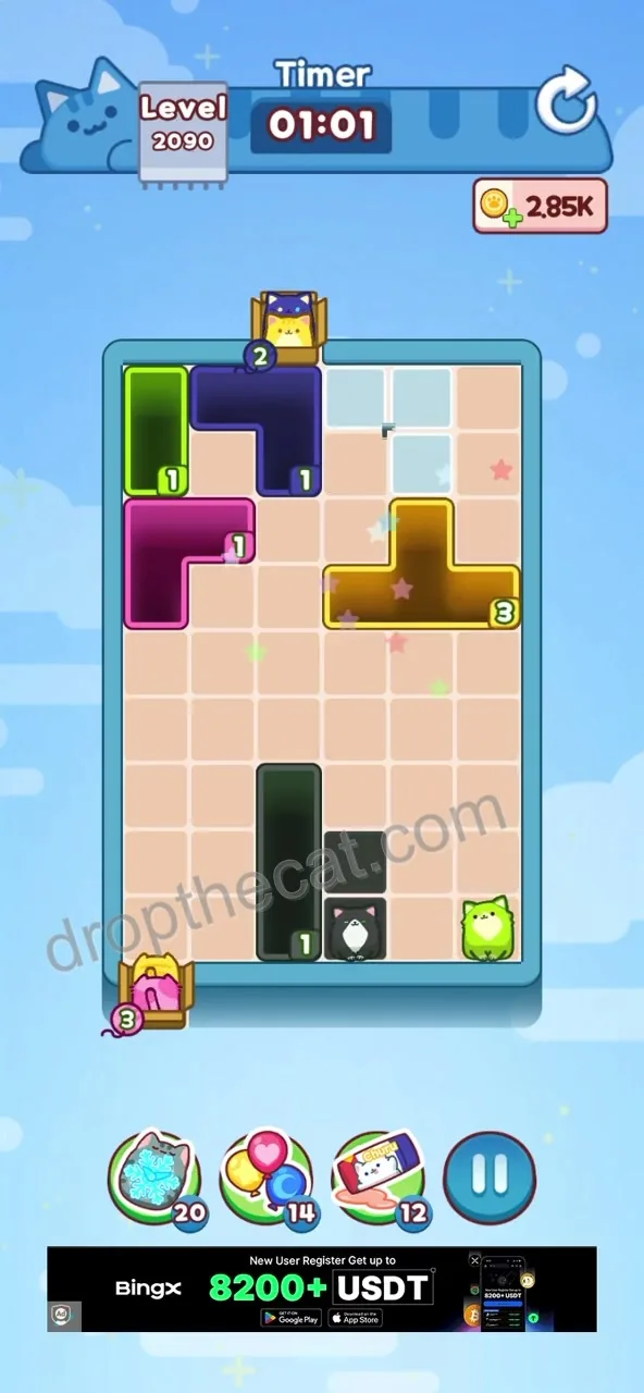 Drop The Cat Level 2090 step 3