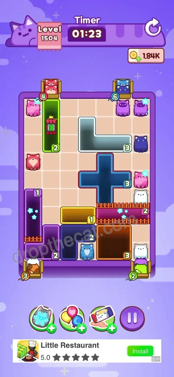 Drop The Cat Level 1504 step 2