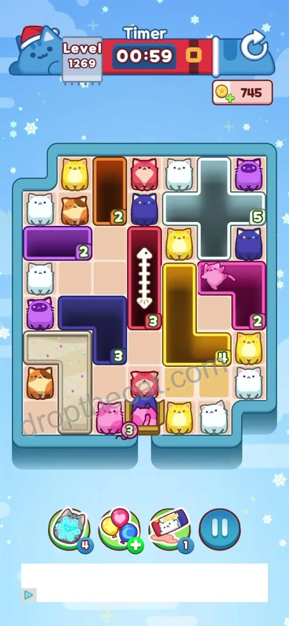 Drop The Cat Level 1269