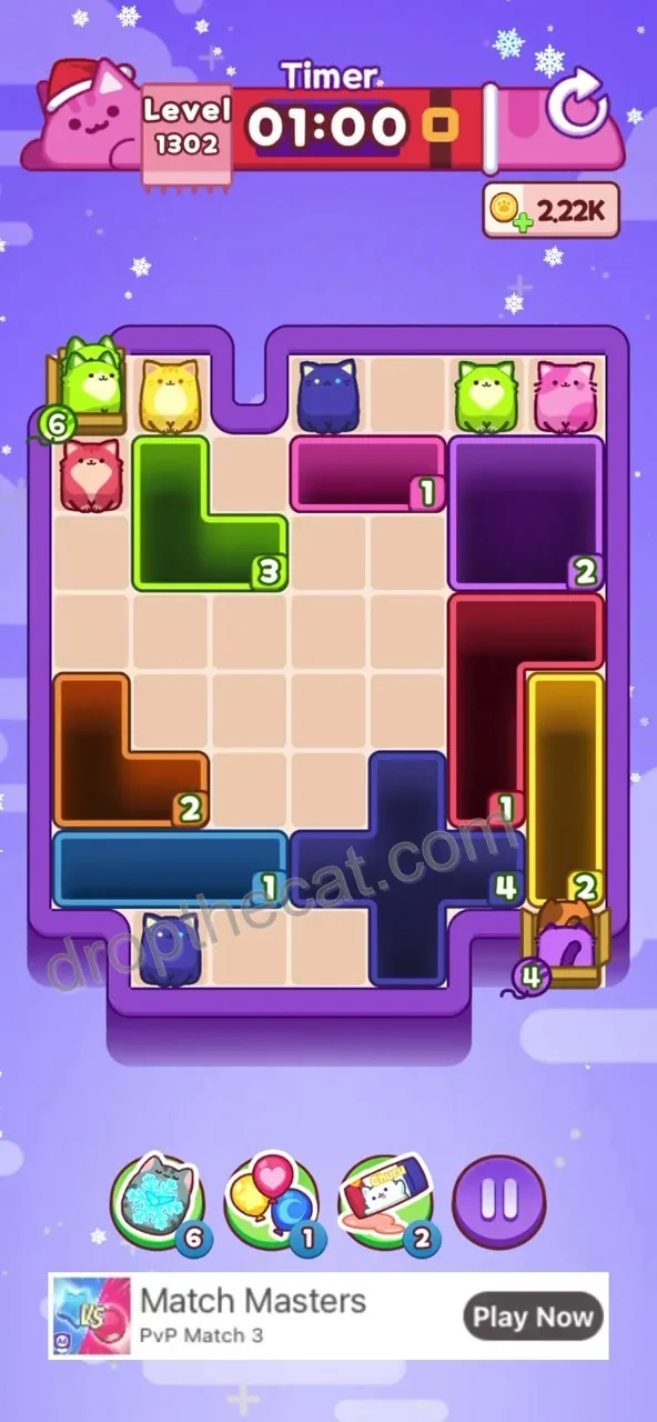 Drop The Cat Level 1302 step 2