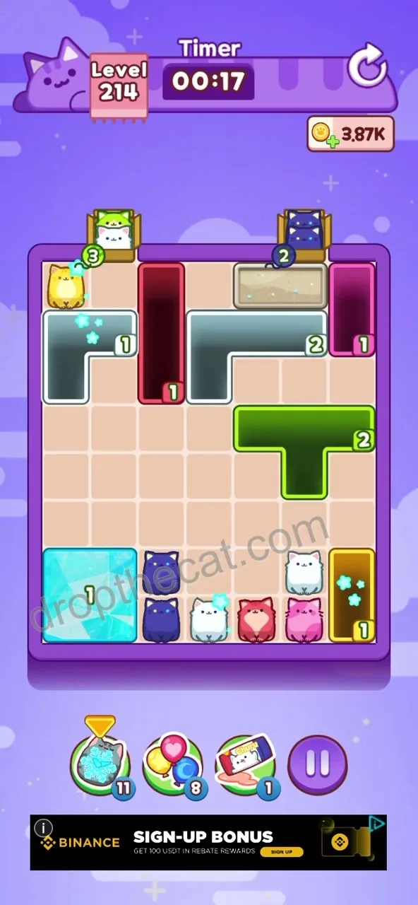 Drop The Cat Level 214 step 4