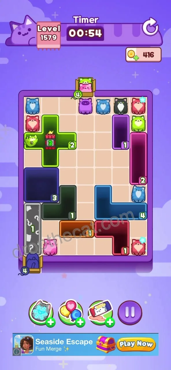 Drop The Cat Level 1579 step 3