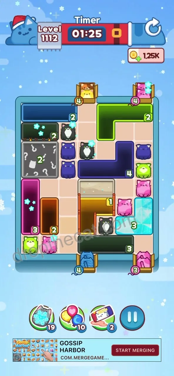 Drop The Cat Level 1112 step 1