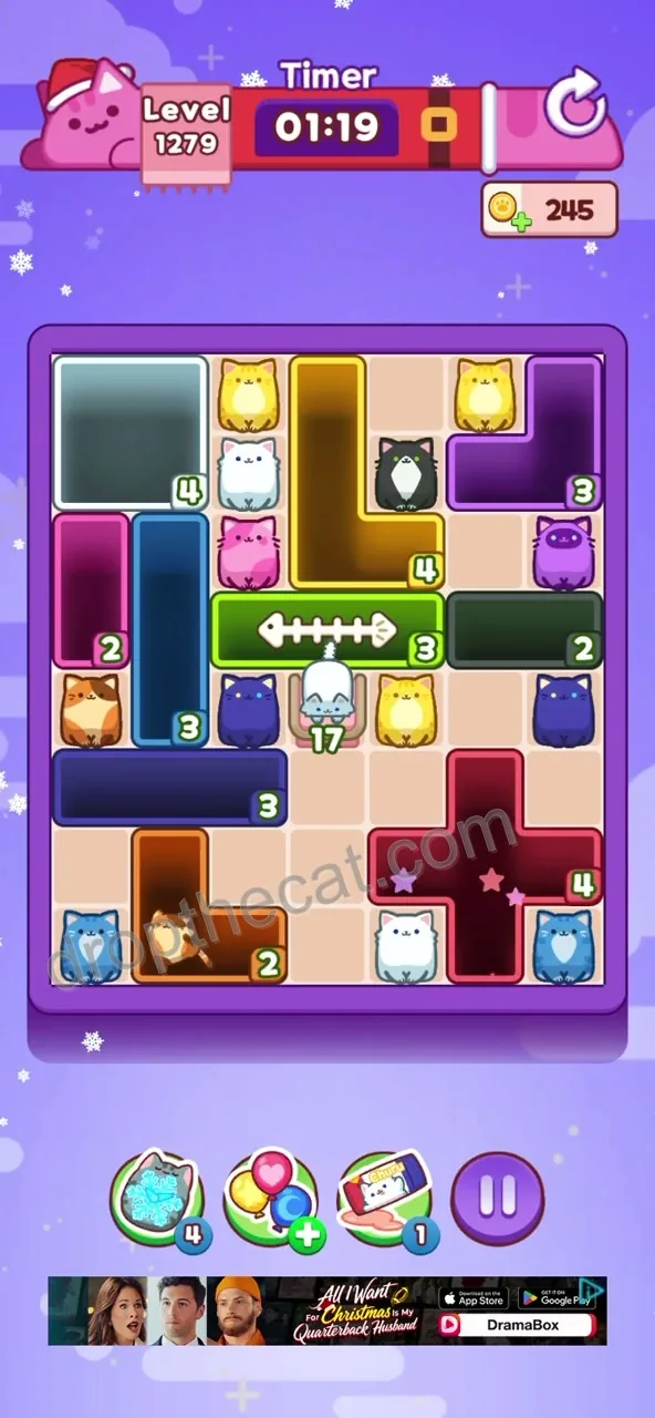 Drop The Cat Level 1279