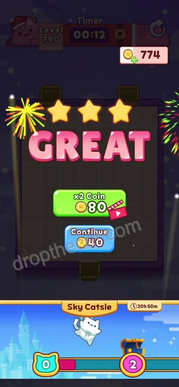 Drop The Cat Level 780 step 3