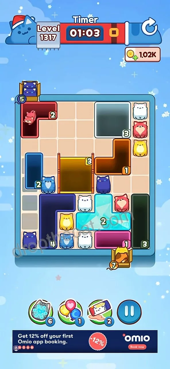 Drop The Cat Level 1317 step 2